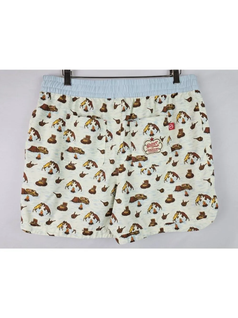 Magellan Men's Swim Trunks Size XL Blue Shiner Camping Fish Gear Swimsuit Shorts